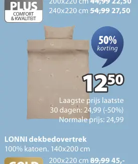Promotie: LONNI dekbedovertrek