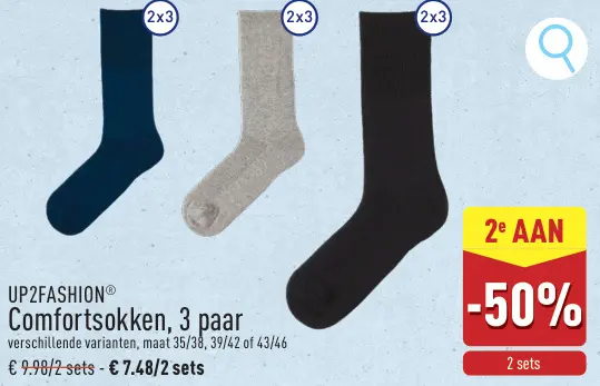 Promotie: Comfortsokken