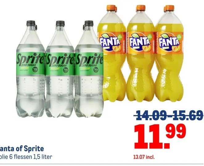 Aanbieding: Fanta of Sprite