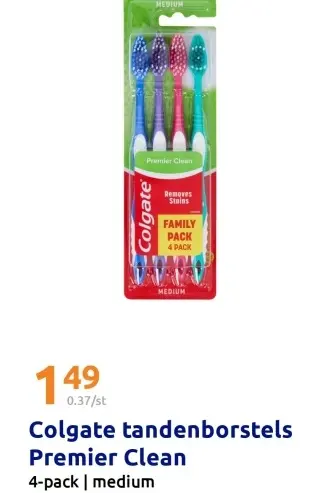 Promotie: Colgate tandenborstels Premier Clean