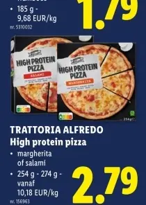Promotie: High protein pizza