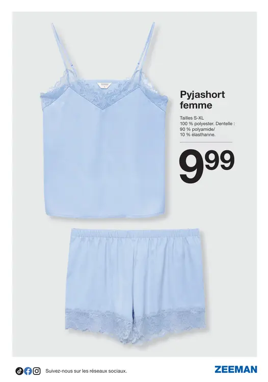 Offre: Pyjashort femme