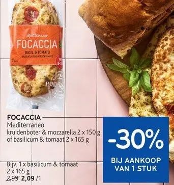 Promotie: FOCACCIA Mediterraneo