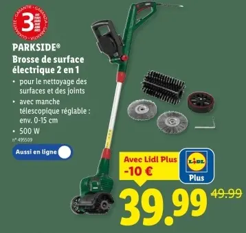 Offre: Brosse de surface électrique 2 en 1