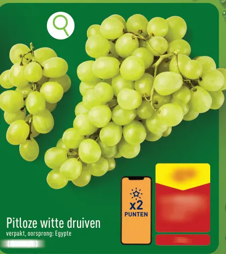 Promotie: Pitloze witte druiven