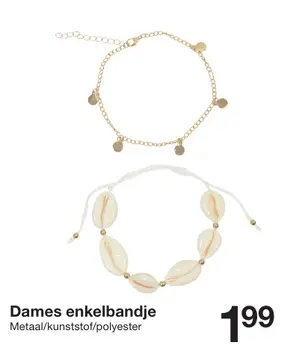 Aanbieding: Dames enkelbandje