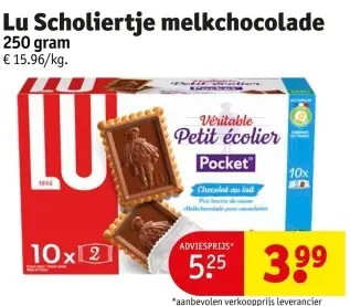 Promotie: Scholiertje melkchocolade