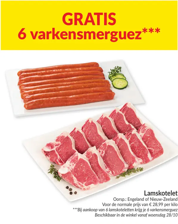 Promotie: Lamskotelet