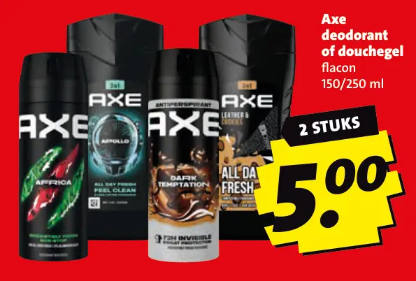 Aanbieding: Deodorant of douchegel