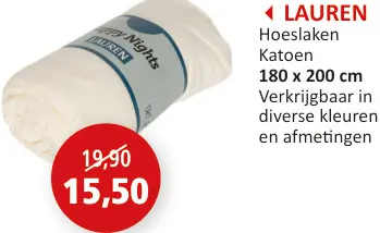 Promotie: LAUREN Hoeslaken