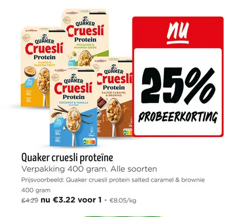 Promotie: Cruesli proteïne