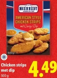 Aanbieding: Mcennedy Chicken strips met dip
