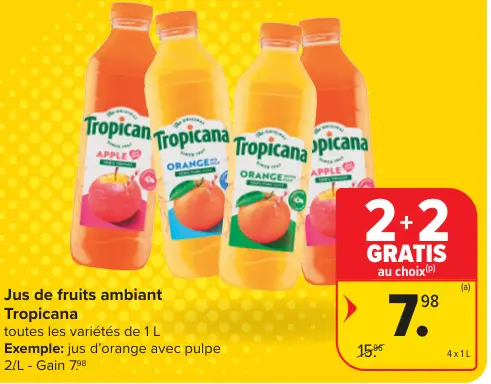 Offre: Jus de fruits ambiant