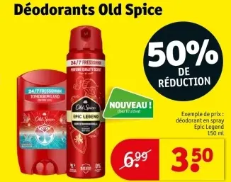 Offre: Déodorants Old Spice