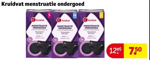 Aanbieding: menstruatie ondergoed