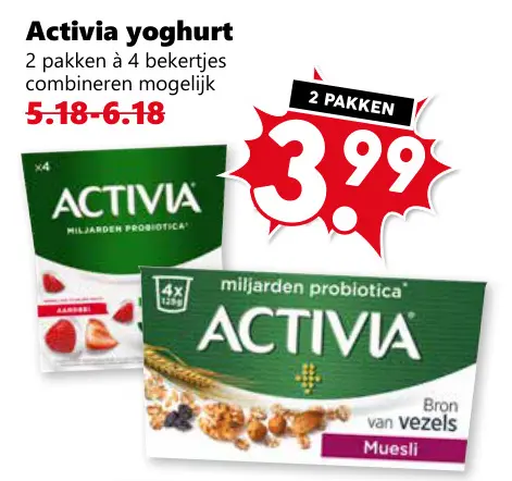 Aanbieding: Activia yoghurt