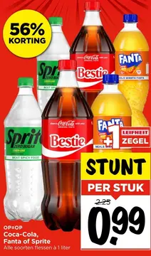 Aanbieding: Coca-Cola, Fanta of Sprite