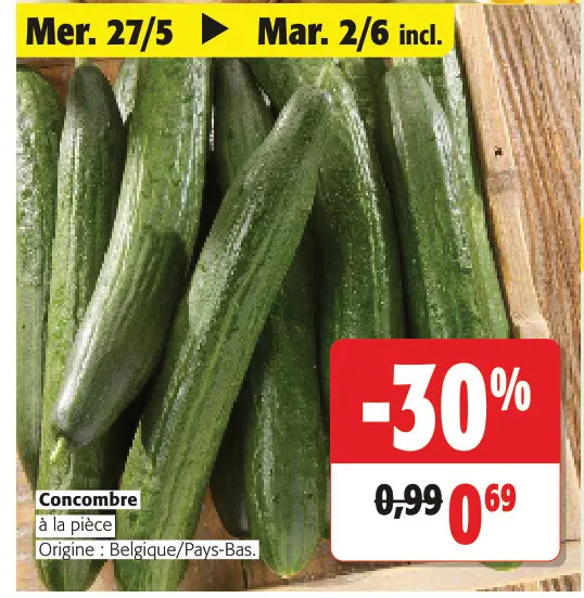 Offre: Concombre