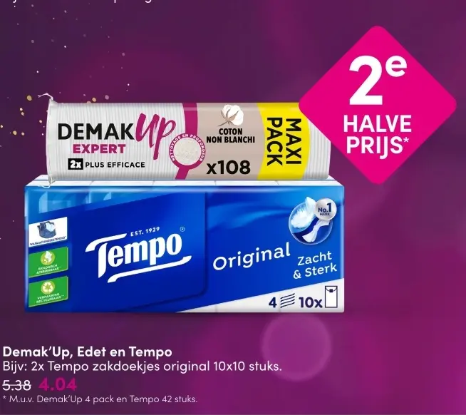 Aanbieding: Demak'Up, Edet en Tempo