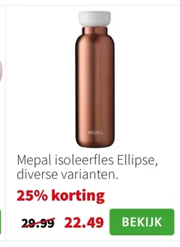 Aanbieding: Mepal isoleerfles Ellipse, diverse varianten