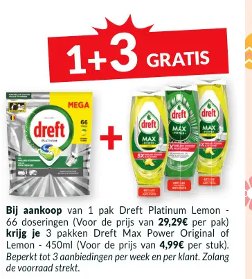 Promotie: Dreft Platinum Lemon
