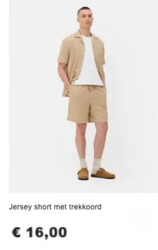 Aanbieding: Jersey short met trekkoord