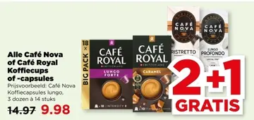 Aanbieding: Alle Café Nova of Café Royal Koffiecups of -capsules