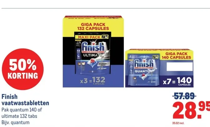 Aanbieding: Finish vaatwastabletten