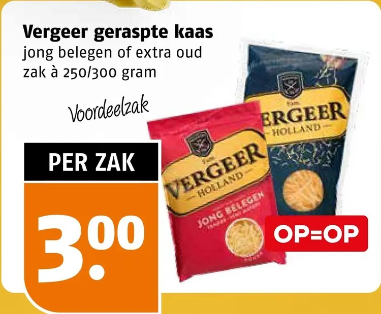 Aanbieding: Geraspte kaas