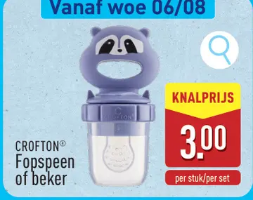 Aanbieding: Fopspeen of beker