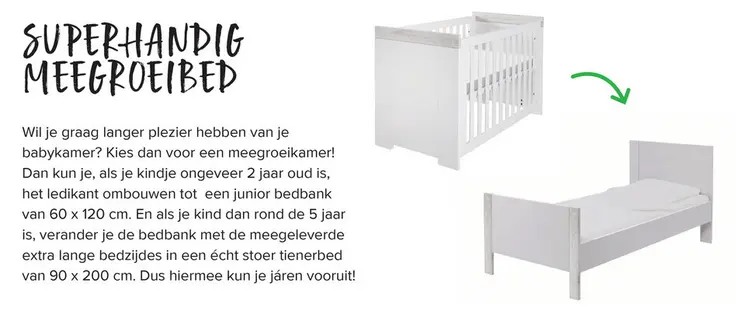 Promotie: Superhandig meegroeibed