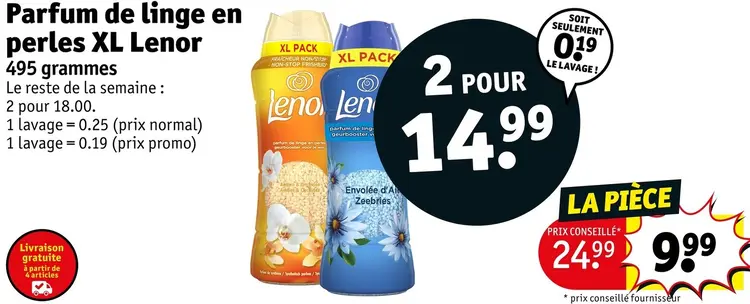 Offre: Parfum de linge en perles XL