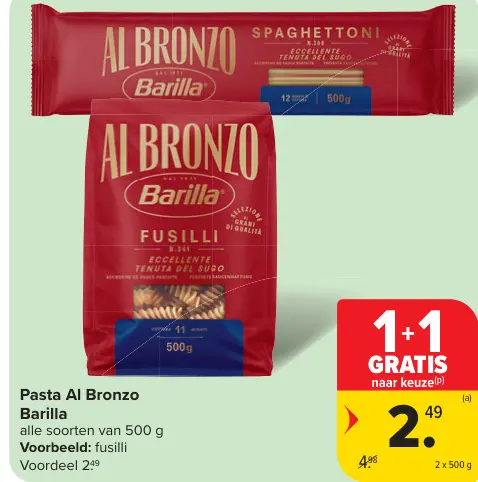 Promotie: Pasta Al Bronzo