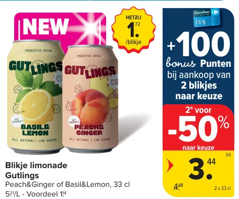 Promotie: Blikje limonade