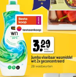 Promotie: Vloeibaar wasmiddel wit 2x geconcentree