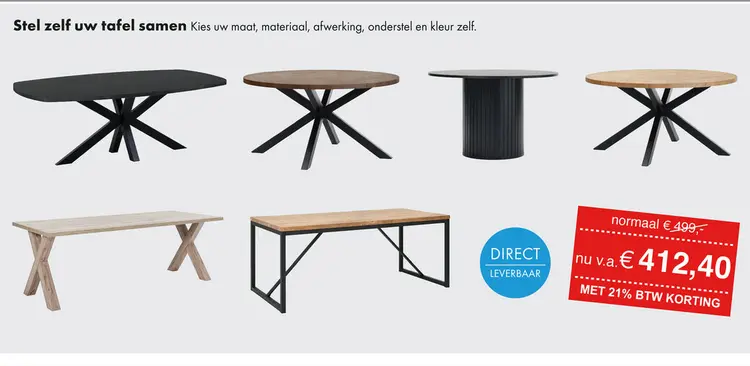 Aanbieding: Tafel