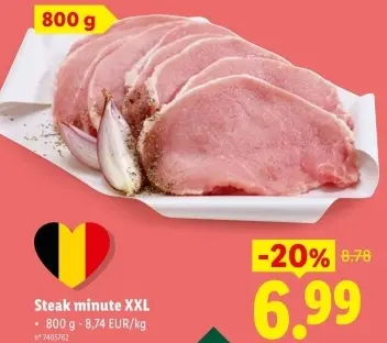 Offre: Steak minute XXL