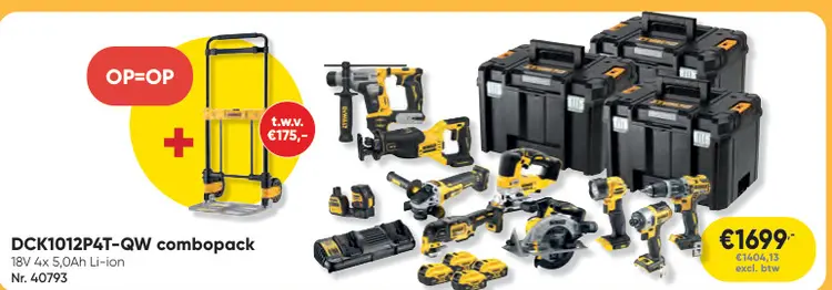 Promotie: DCK1012P4T-QW combopack