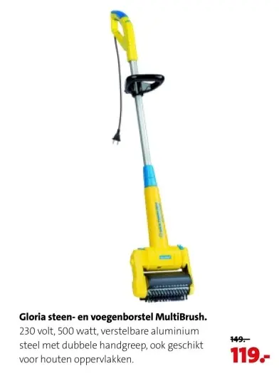 Aanbieding: Gloria steen- en voegenborstel MultiBrush