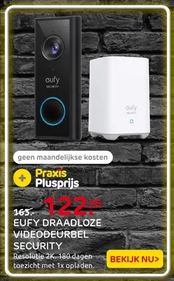 Aanbieding: Draadloze videodeurbel security