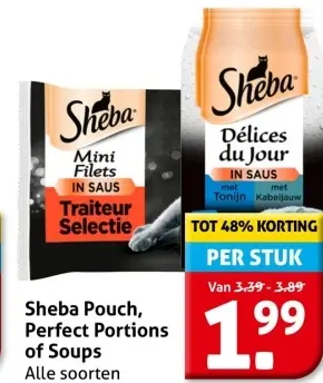 Aanbieding: Sheba Pouch, Perfect Portions of Soups