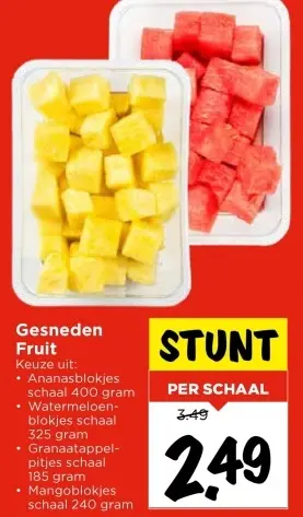 Aanbieding: Gesneden Fruit