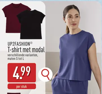 Aanbieding: T-shirt met modal