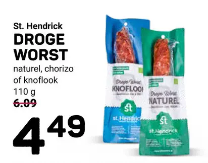 Aanbieding: Droge worst