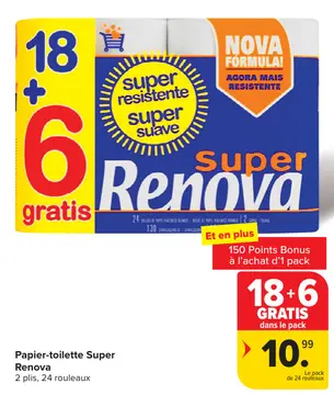 Offre: Papier-toilette Super Renova