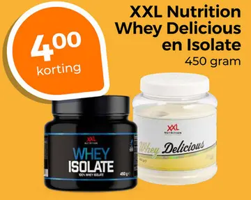 Aanbieding: XXL Nutrition Whey Delicious en Isolate