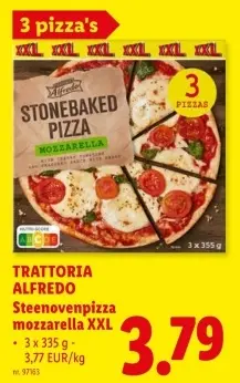 Promotie: Steenovenpizza mozzarella XXL
