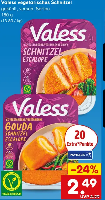 Aanbieding: vegetarisches Schnitzel