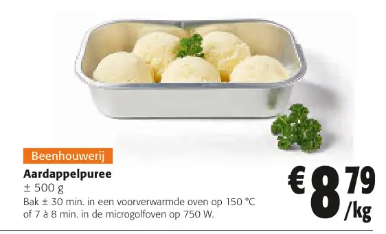 Promotie: Aardappelpuree