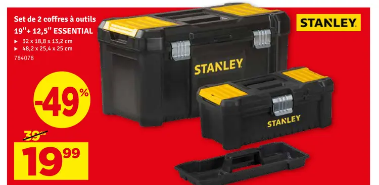 Offre: Set de 2 coffres à outils